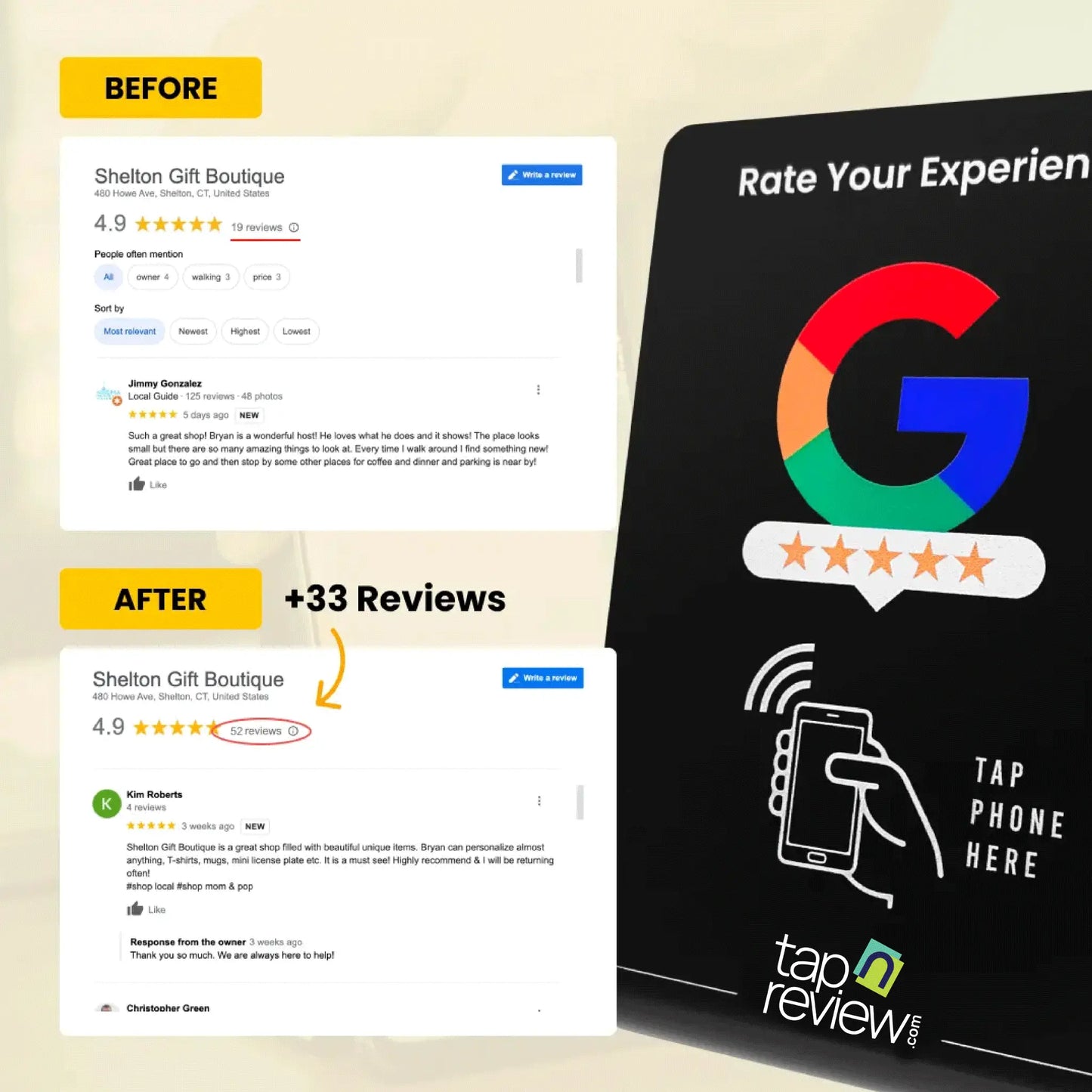 Google Review Stand My Store